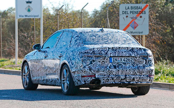 Audi A4 нового поколения, вид сзади Audi A4 нового поколения, вид сзади