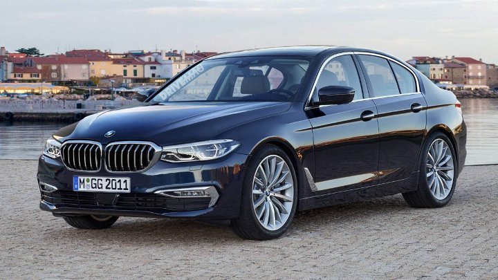 темно-синяя BMW 3-series 2019 года