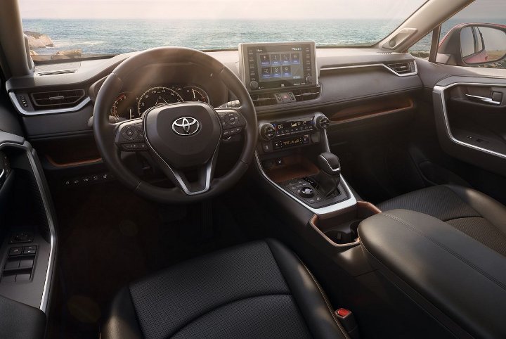 Toyota Rav 4 2019-2020 года - приборная панель