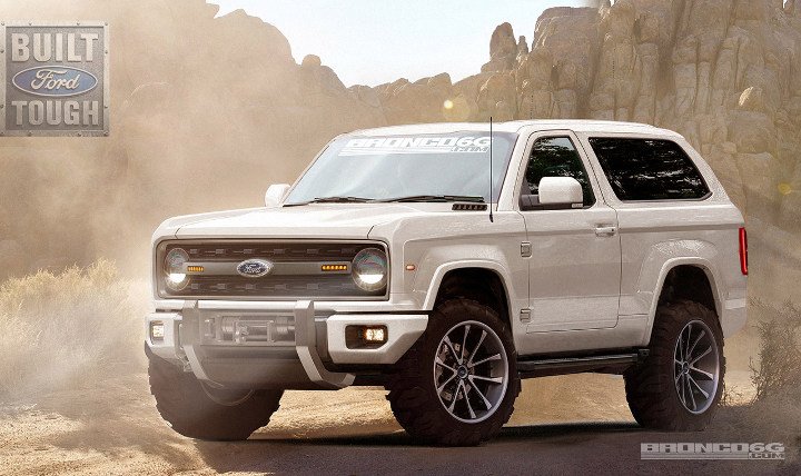 Ford Bronco 2020 года белый