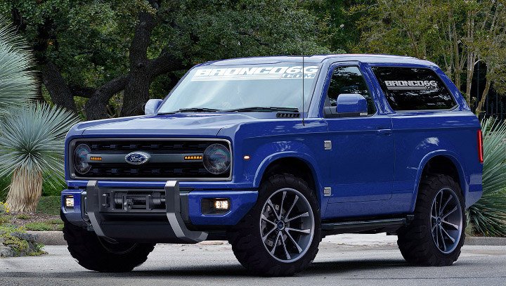 Ford Bronco 2020 года синий